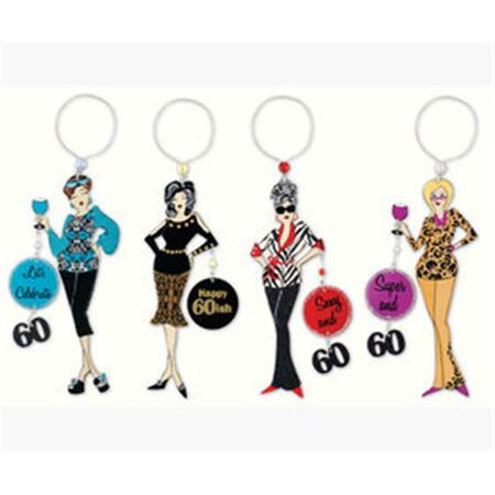 SUNSET VISTA DESIGNS CO. Sunset Vista Designs Working Girls 60th Birthday Wine Charm And Magnet SVWG296